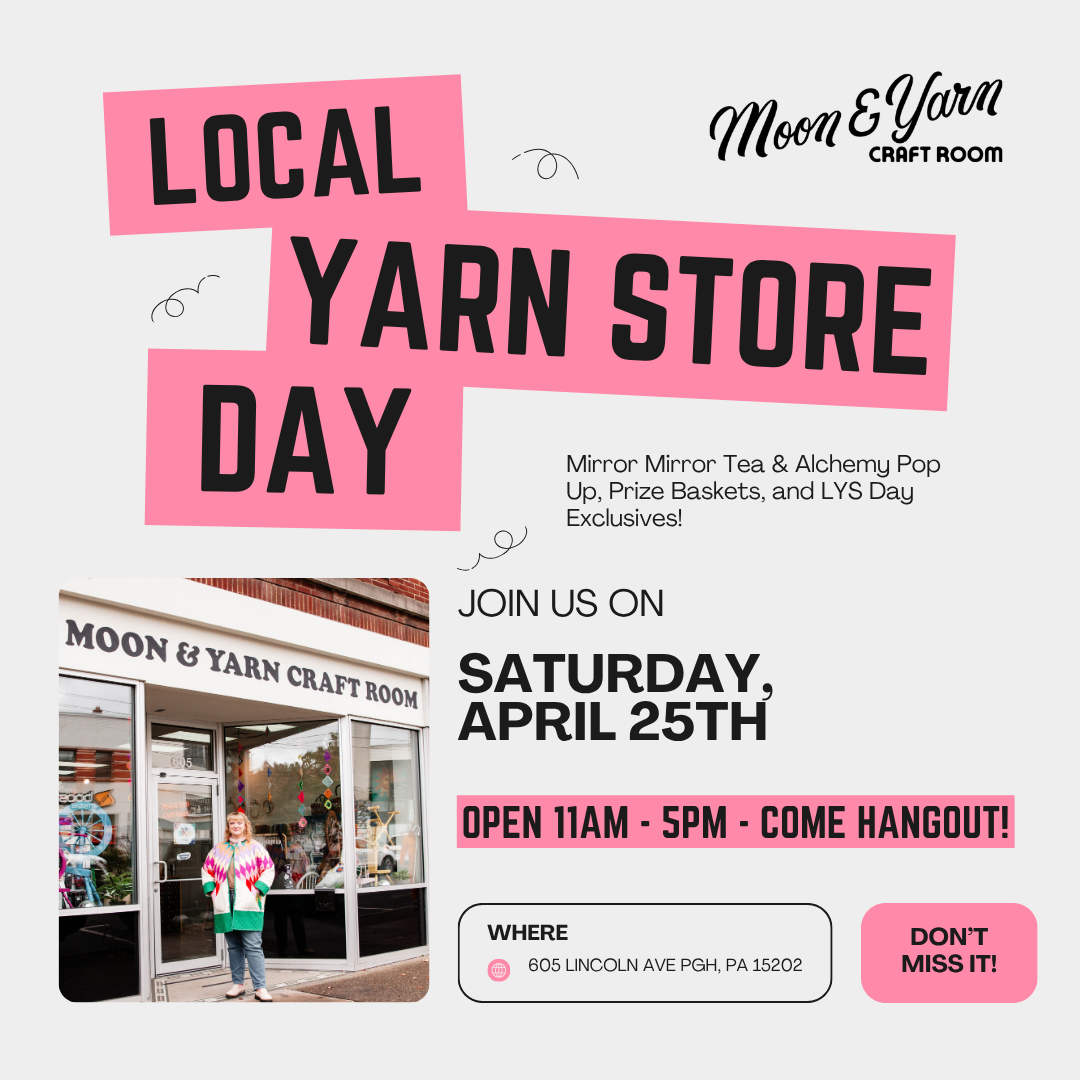 Local Yarn Store Sign Local Yarn Store Day - Moon & Yarn